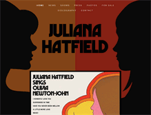 Tablet Screenshot of julianahatfield.com